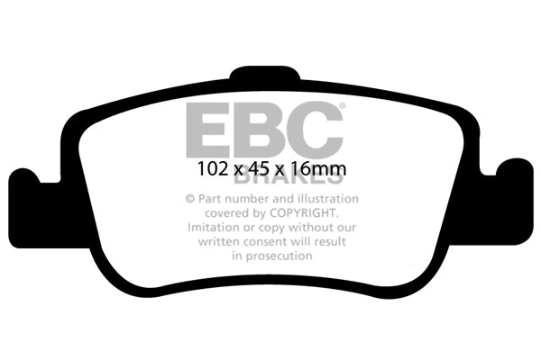 EBC Brakes Ultimax OE Replacement Brake Pad Set – DP1949