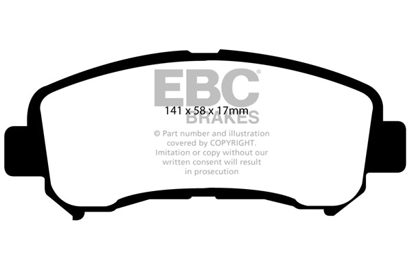 EBC Brakes Ultimax OE Replacement Brake Pad Set – DP1954