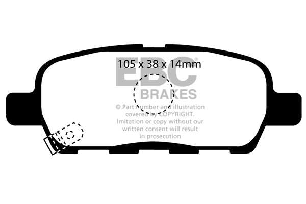 EBC Brakes Greenstuff 2000 Series Sport Brake Pad Set DP21955 - Performance HQ - United Kingdom