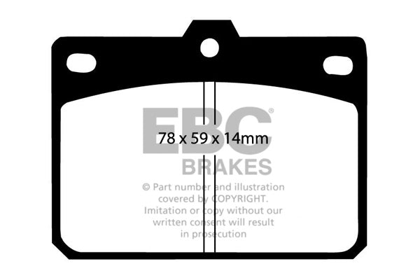 EBC Brakes Ultimax OE Replacement Brake Pad Set – DP196