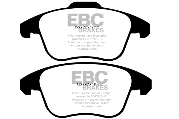 EBC Brakes Yellowstuff 4000 Series Street – DP41960R