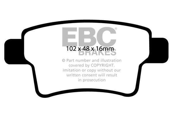 EBC Brakes Greenstuff 2000 Series Sport Brake Pad Set DP21961 - Performance HQ - United Kingdom