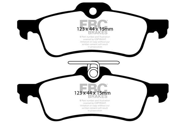 EBC Brakes Ultimax OE Replacement Brake Pad Set DP1973 - Performance HQ - United Kingdom