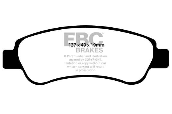 EBC Brakes Ultimax OE Replacement Brake Pad Set DP1974/2 - Performance HQ - United Kingdom