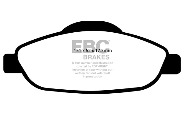 EBC Brakes Yellowstuff 4000 Series Street – DP41978R