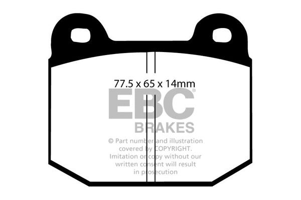 EBC Brakes Bundle – Front 288mm BSD Discs with Bluestuff Pads – PD19KF800