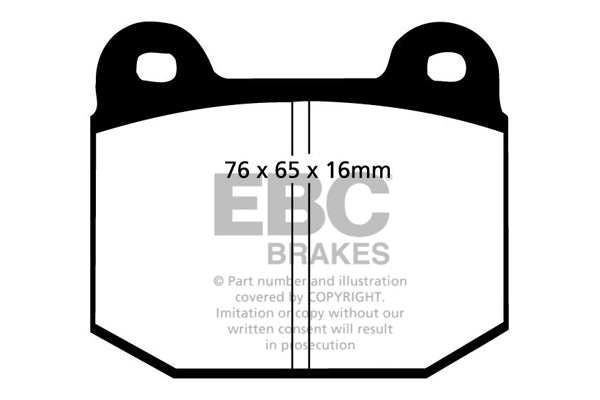 EBC Brakes Ultimax OE Replacement Brake Pad Set DP197 - Performance HQ - United Kingdom