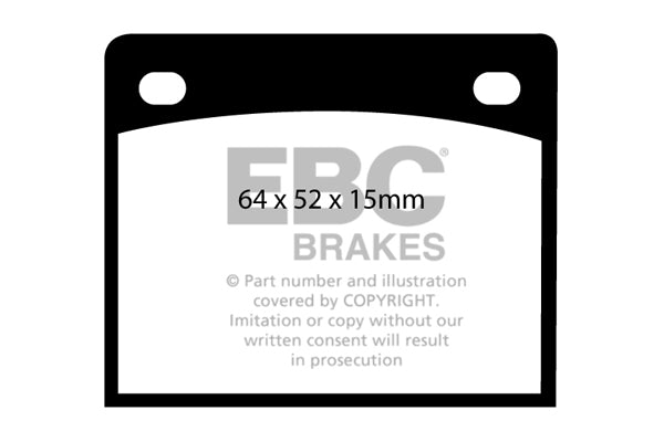 EBC Brakes Ultimax OE Replacement Brake Pad Set – DP198