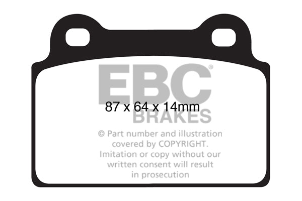 EBC Brakes Ultimax OE Replacement Brake Pad Set – DP817