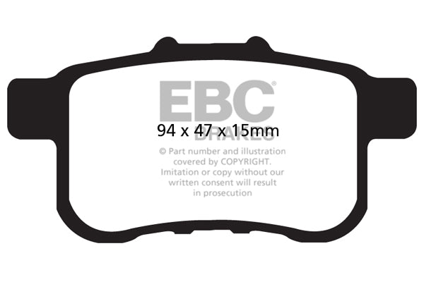 EBC Brakes Ultimax OE Replacement Brake Pad Set – DP1987