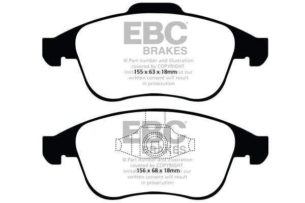 EBC Brakes Yellowstuff 4000 Series Street – DP41993R