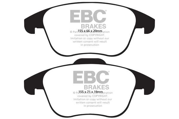 EBC Brakes Bundle Front 312mm BSD Discs with Greenstuff 6000 Pads PD16KF132 - Performance HQ - United Kingdom