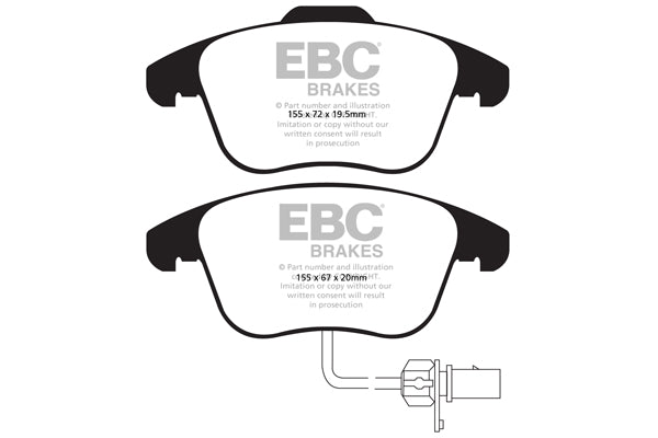 EBC Brakes Yellowstuff 4000 Series Street – DP41998R