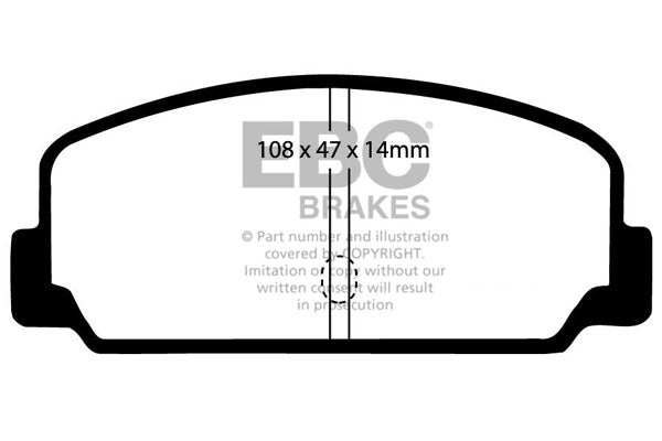 EBC Brakes Ultimax OE Replacement Brake Pad Set – DP200
