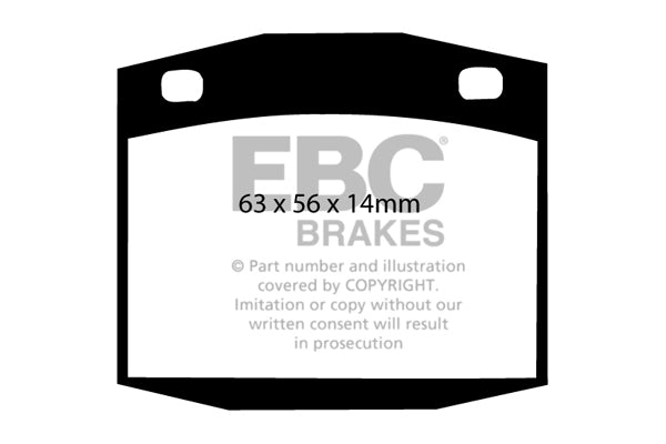 EBC Brakes Ultimax OE Replacement Brake Pad Set – DP201