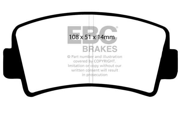 EBC Brakes Ultimax OE Replacement Brake Pad Set – DP207