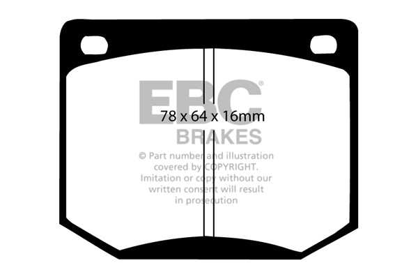 EBC Brakes Greenstuff 2000 Series Sport Brake Pad Set DP2216 - Performance HQ - United Kingdom