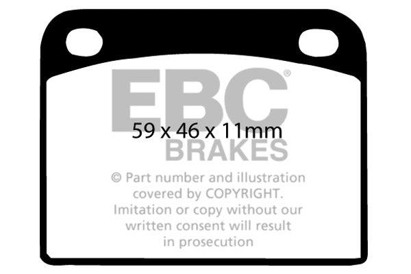 EBC Brakes Ultimax OE Replacement Brake Pad Set – DP217