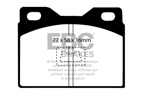 EBC Brakes Yellowstuff 4000 Series Street – DP4220R