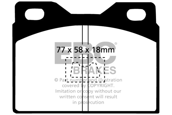 EBC Brakes Ultimax OE Replacement Brake Pad Set – DP220/2