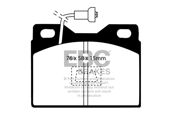 EBC Brakes Ultimax OE Replacement Brake Pad Set – DP220/4
