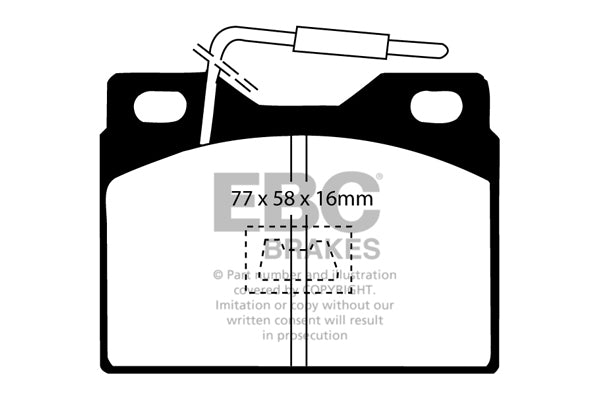 EBC Brakes Ultimax OE Replacement Brake Pad Set – DP220/8