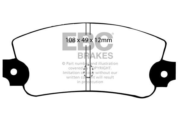 EBC Brakes Greenstuff 2000 Series Sport Brake Pad Set DP2231 - Performance HQ - United Kingdom