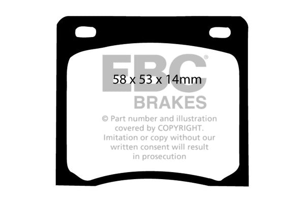 EBC Brakes Ultimax OE Replacement Brake Pad Set – DP237