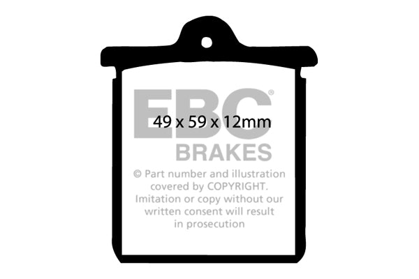 EBC Brakes Ultimax OE Replacement Brake Pad Set – DP244