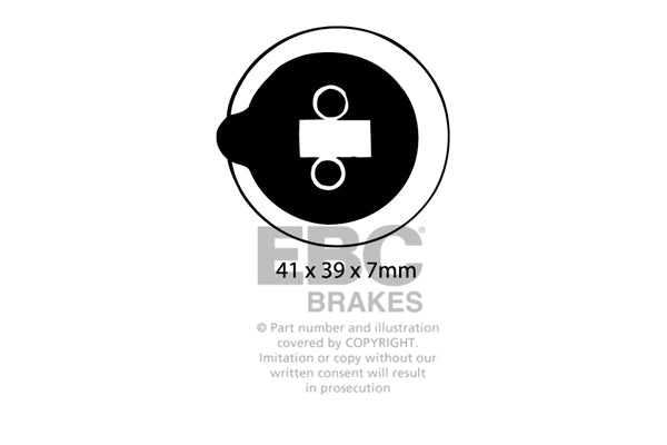 EBC Brakes Ultimax OE Replacement Brake Pad Set – DP248