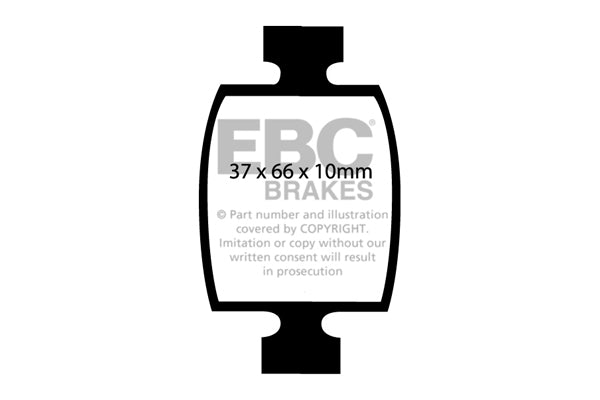 EBC Brakes Ultimax OE Replacement Brake Pad Set – DP249