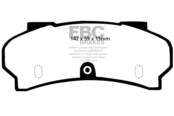EBC Brakes Ultimax OE Replacement Brake Pad Set – DP252
