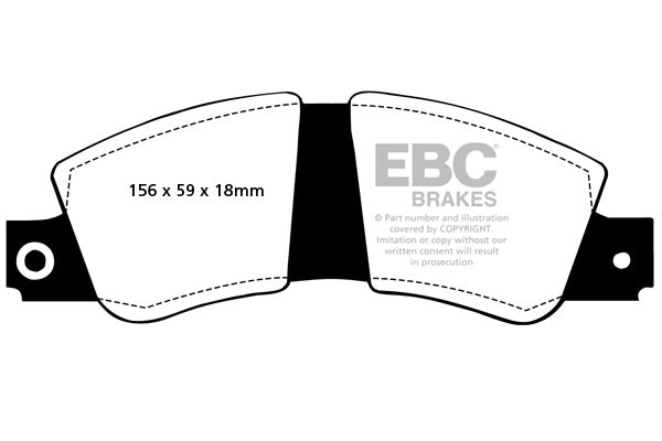 EBC Brakes Ultimax OE Replacement Brake Pad Set – DP267