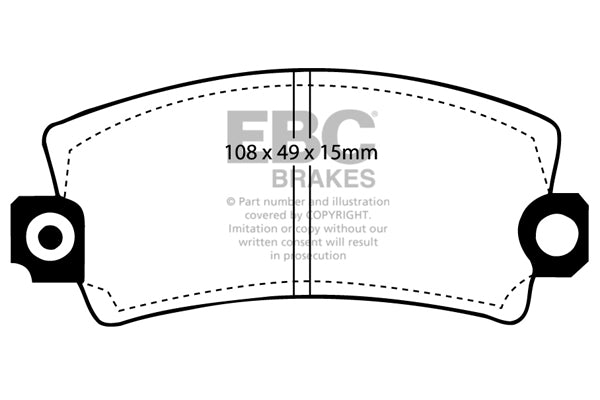 EBC Brakes Ultimax OE Replacement Brake Pad Set – DP269
