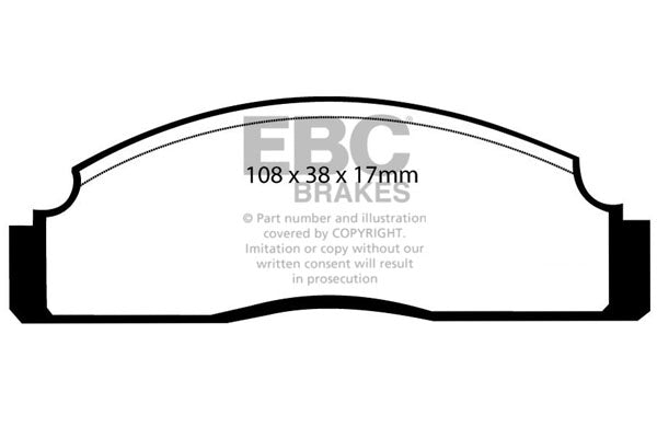 EBC Brakes Greenstuff 2000 Series Sport Brake Pad Set – DP21410