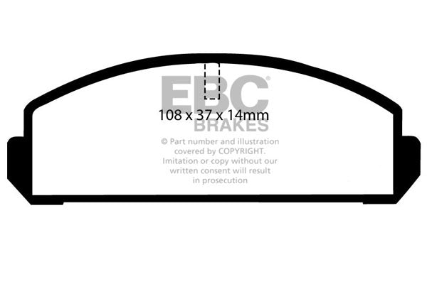 EBC Brakes Ultimax OE Replacement Brake Pad Set – DP271