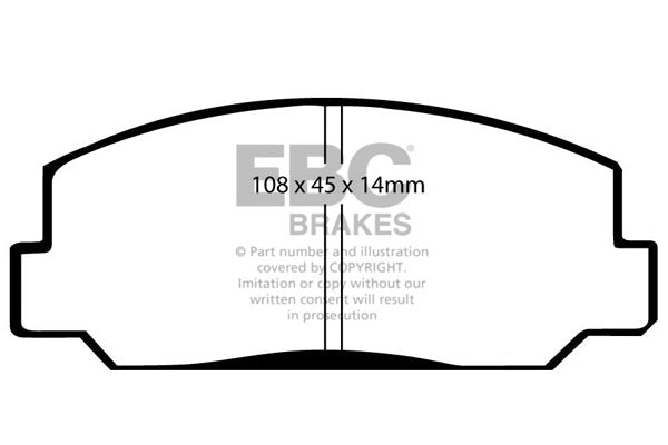 EBC Brakes Ultimax OE Replacement Brake Pad Set – DP281