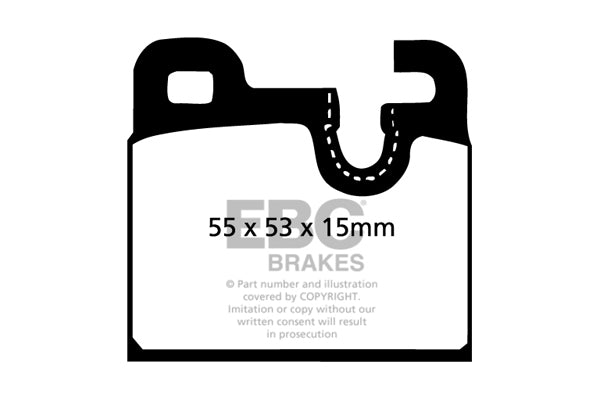 EBC Brakes Ultimax OE Replacement Brake Pad Set – DP283