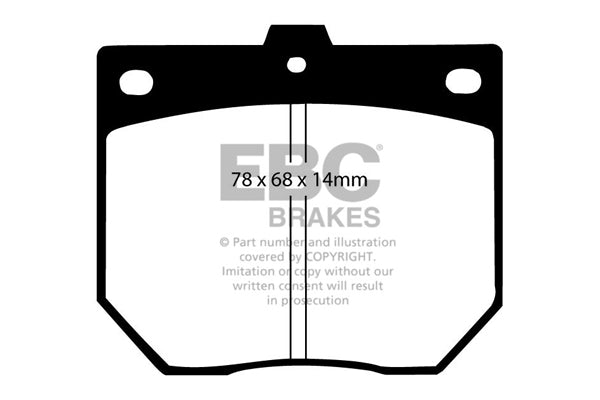 EBC Brakes Ultimax OE Replacement Brake Pad Set – DP287