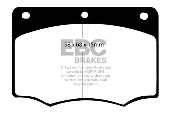 EBC Brakes Greenstuff 2000 Series Sport Brake Pad Set DP2296 - Performance HQ - United Kingdom