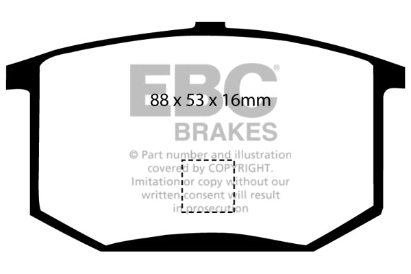 EBC Brakes Yellowstuff 4000 Series Street – DP4298R