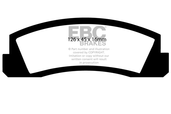 EBC Brakes Ultimax OE Replacement Brake Pad Set – DP309
