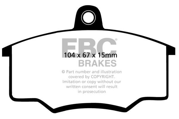 EBC Brakes Ultimax OE Replacement Brake Pad Set – DP310/2