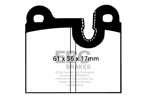 EBC Brakes Ultimax OE Replacement Brake Pad Set – DP311