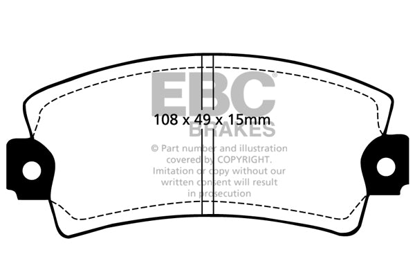 EBC Brakes Ultimax OE Replacement Brake Pad Set – DP317