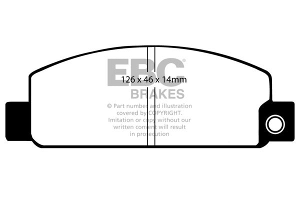 EBC Brakes Ultimax OE Replacement Brake Pad Set – DP318