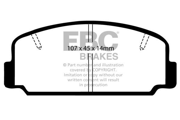 EBC Brakes Ultimax OE Replacement Brake Pad Set – DP323