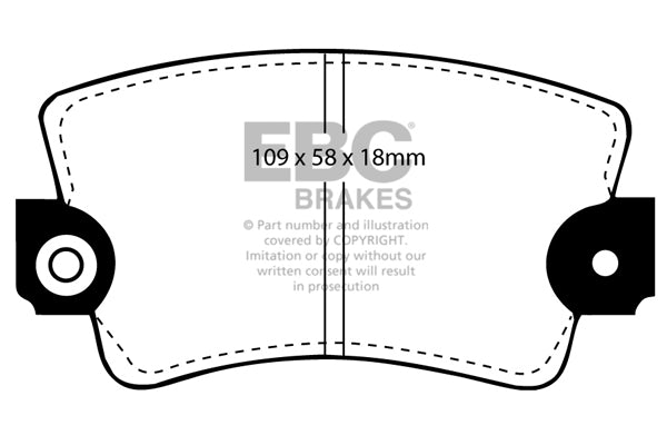 EBC Brakes Ultimax OE Replacement Brake Pad Set – DP324