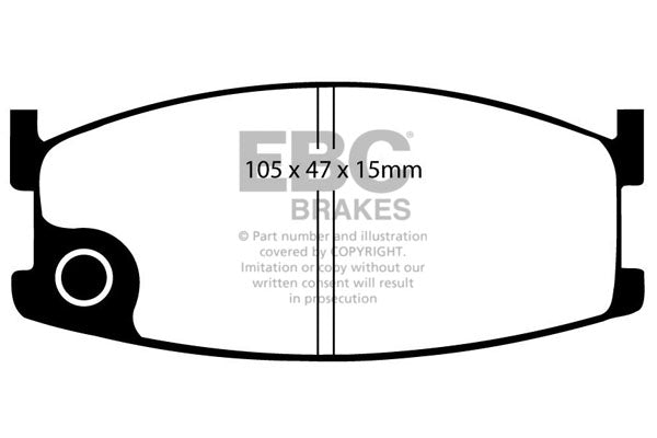EBC Brakes Ultimax OE Replacement Brake Pad Set – DP326