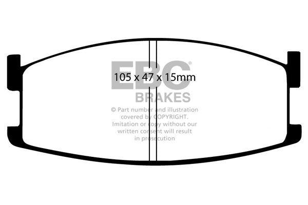 EBC Brakes Ultimax OE Replacement Brake Pad Set – DP327